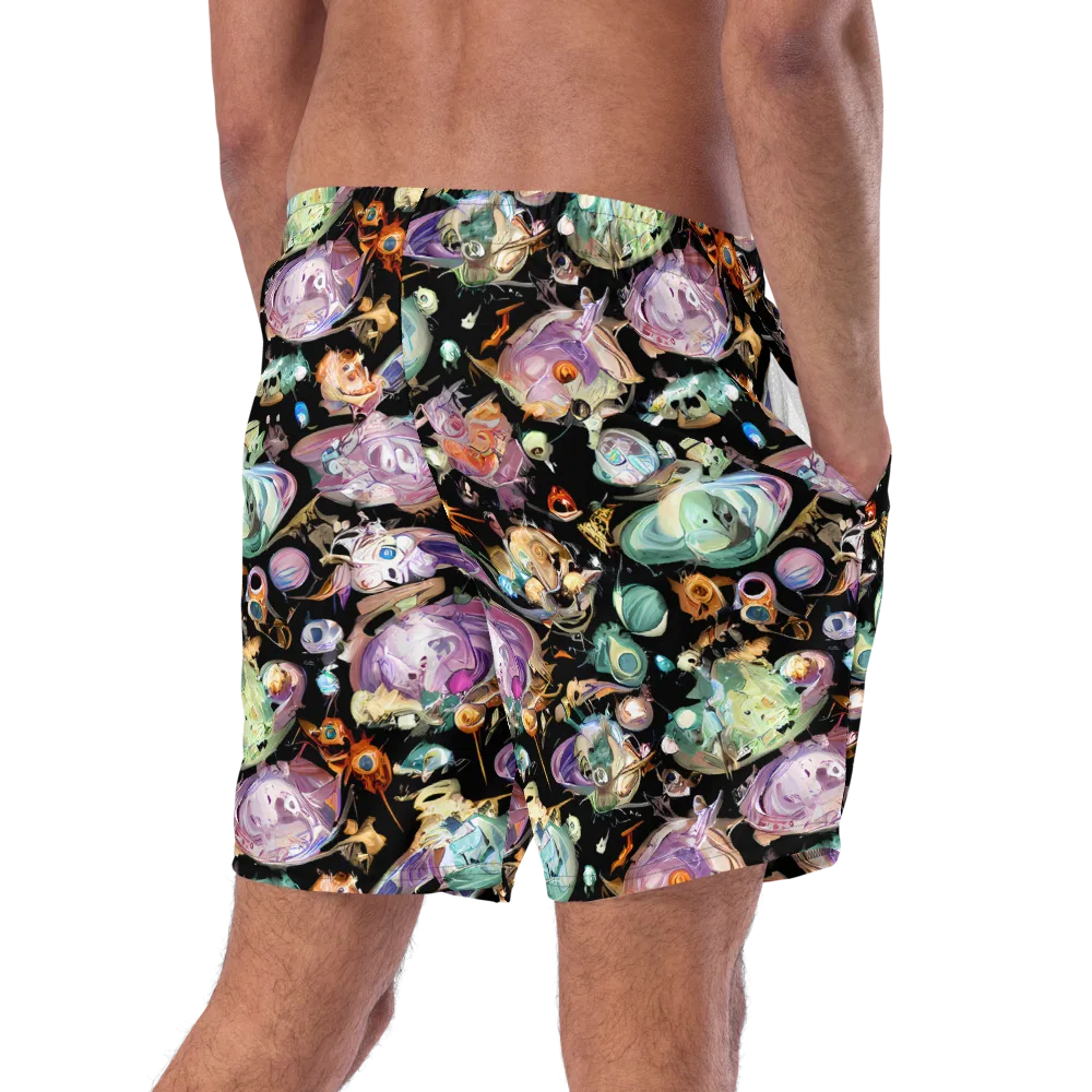 Nebula Bestiary on Swim Trunks — Right Back