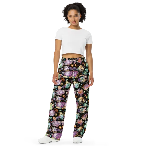 Nebula Bestiary on a Wide-Leg Pants