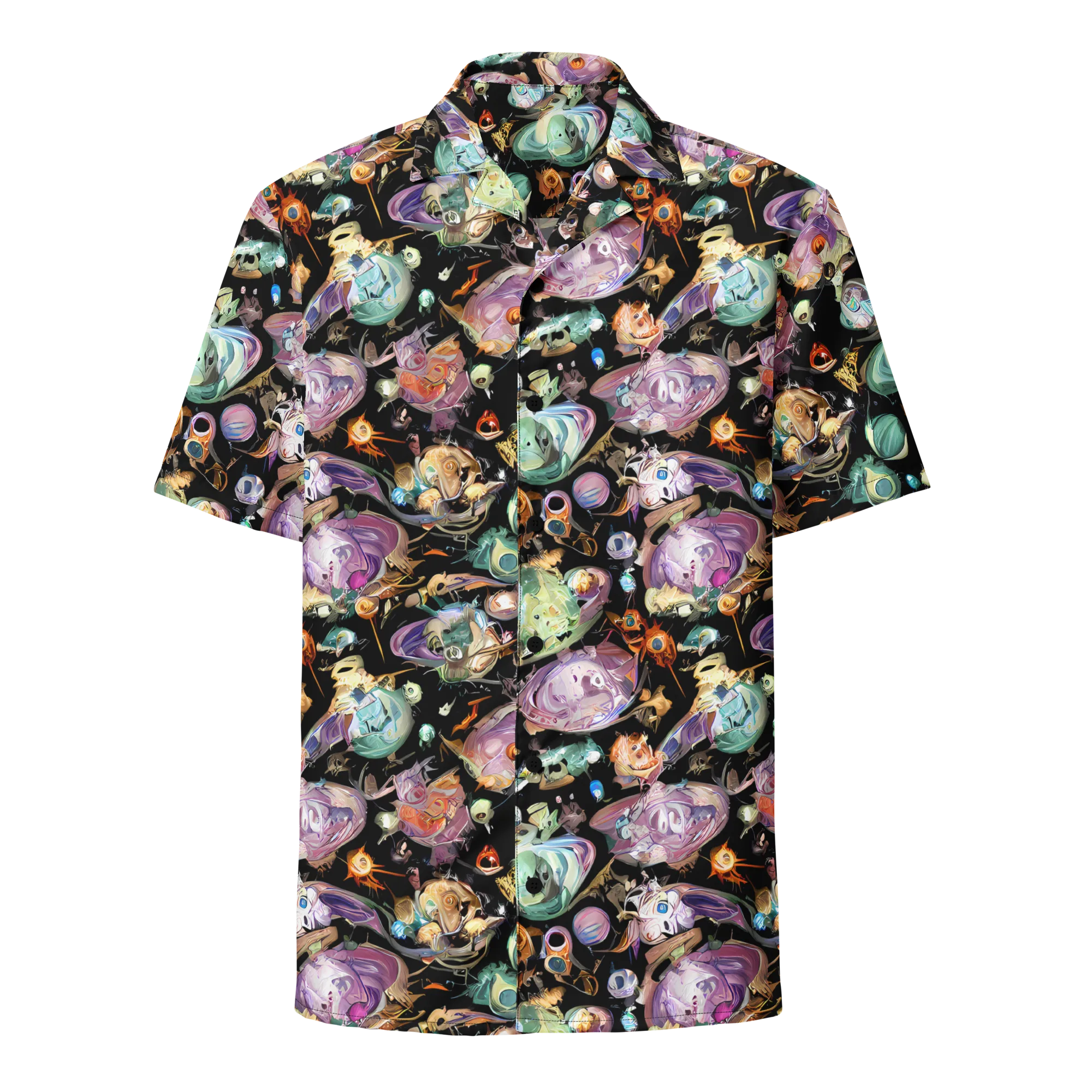 Nebula Bestiary on Button Shirt — Front