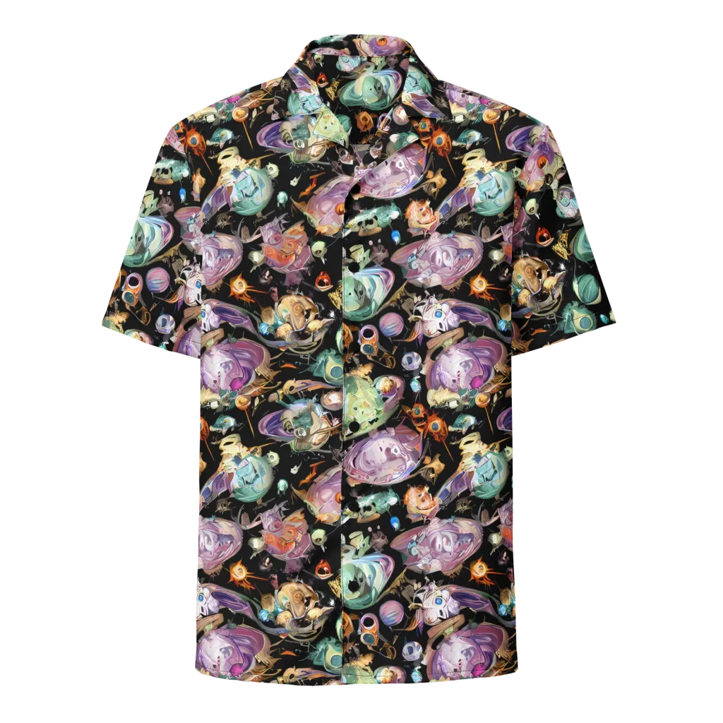 Nebula Bestiary on Button Shirt — Front