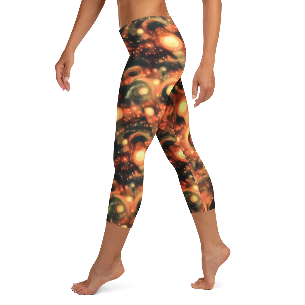 Volcanic Halo on Capri Leggings — Left