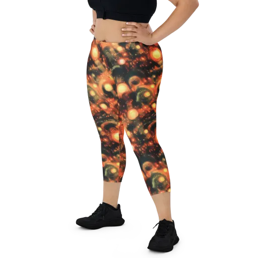 Volcanic Halo on a Capri Leggings