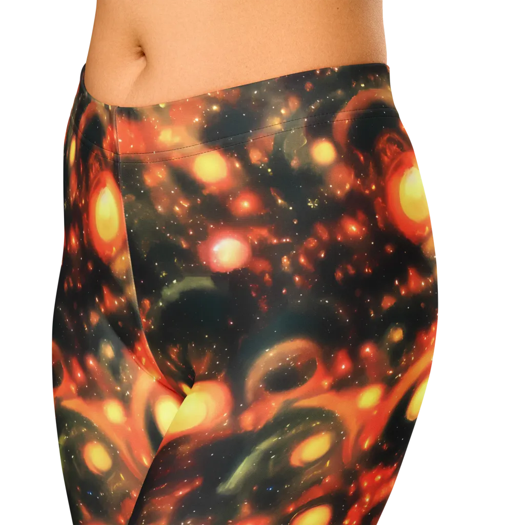 Volcanic Halo on Capri Leggings — Zoomed-in