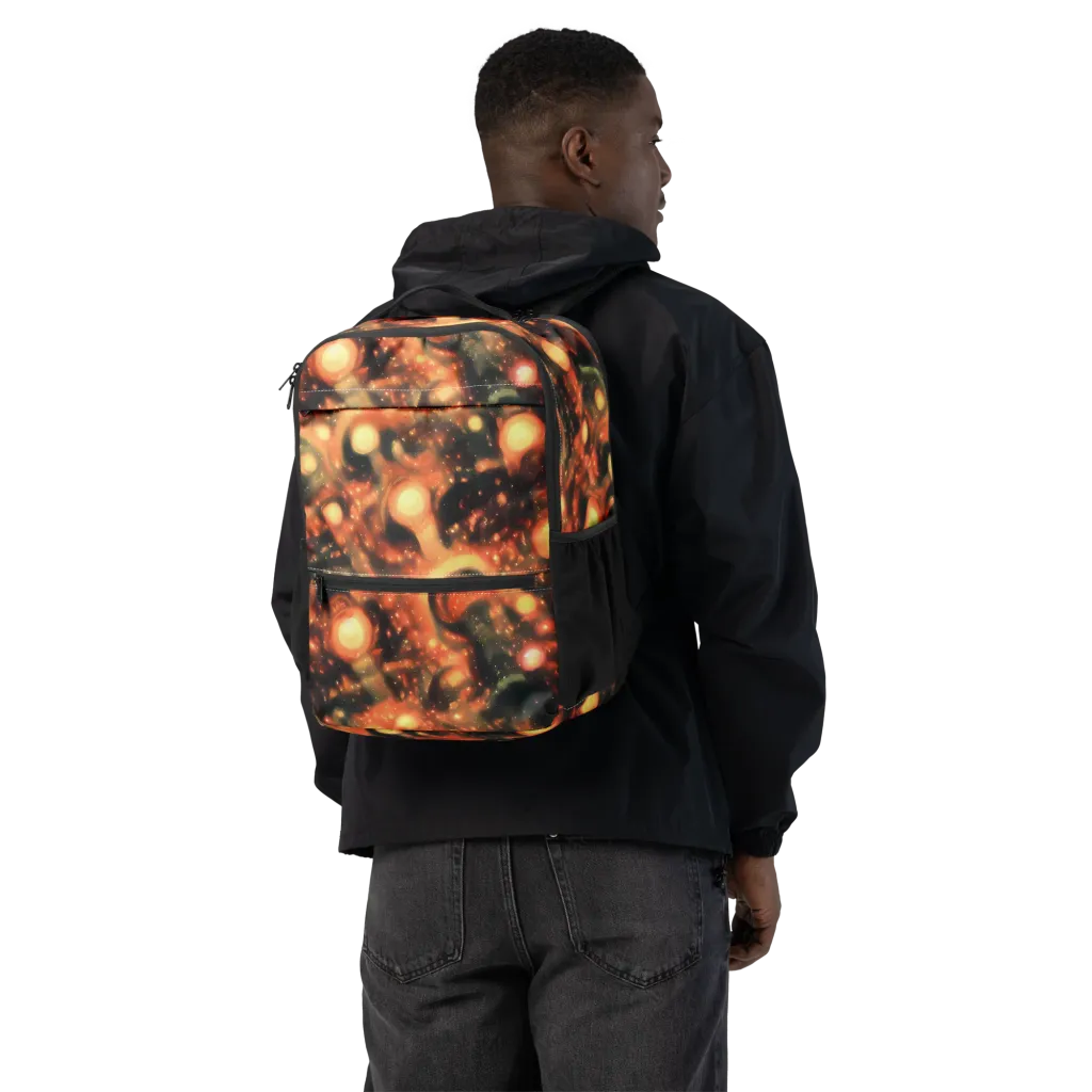 Volcanic Halo on Utility Backpack — Back