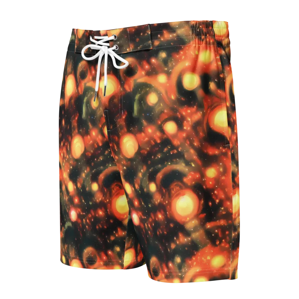 Volcanic Halo on Men's Board Shorts — Front