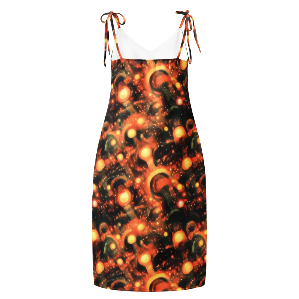Volcanic Halo on Slip Dress — Back