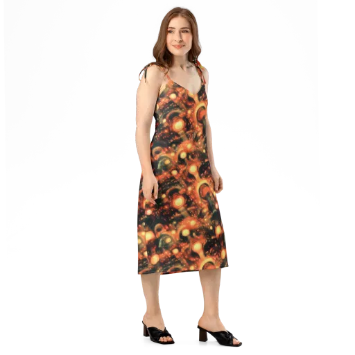 Volcanic Halo on a Slip Dress