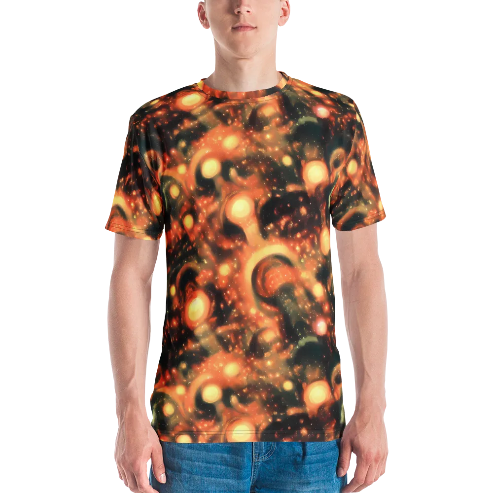Volcanic Halo on Men's Crew Neck T-Shirt — Front
