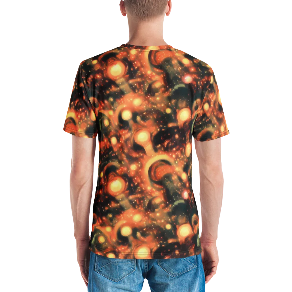 Volcanic Halo on Men's Crew Neck T-Shirt — Back