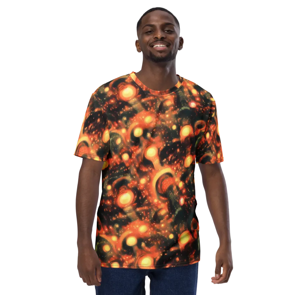 Volcanic Halo on Men's Crew Neck T-Shirt — Front