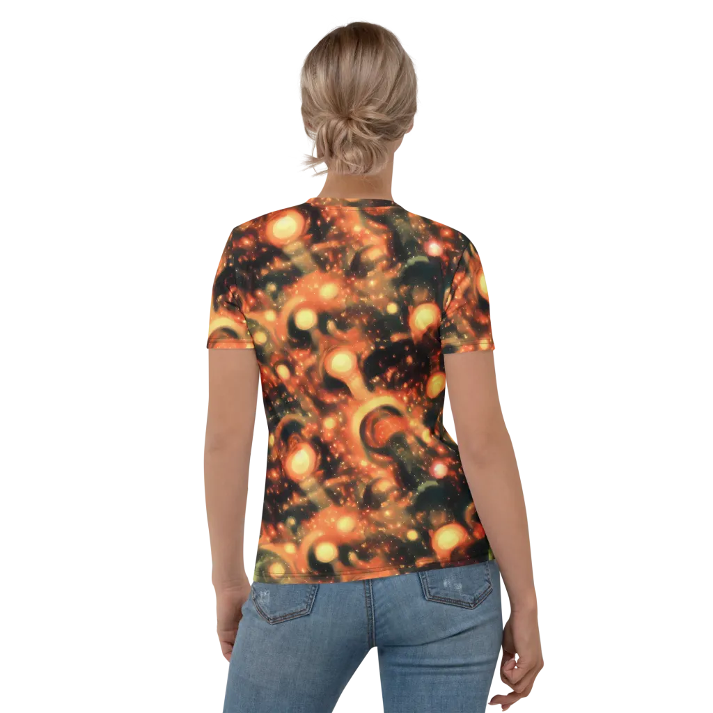 Volcanic Halo on Women's Crew Neck T-Shirt — Back