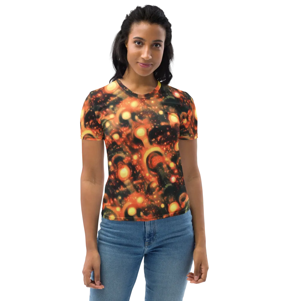 Volcanic Halo on Women's Crew Neck T-Shirt — Front