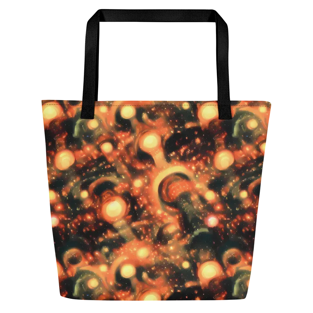 Volcanic Halo on Large Tote Bag W/ Pocket — Front