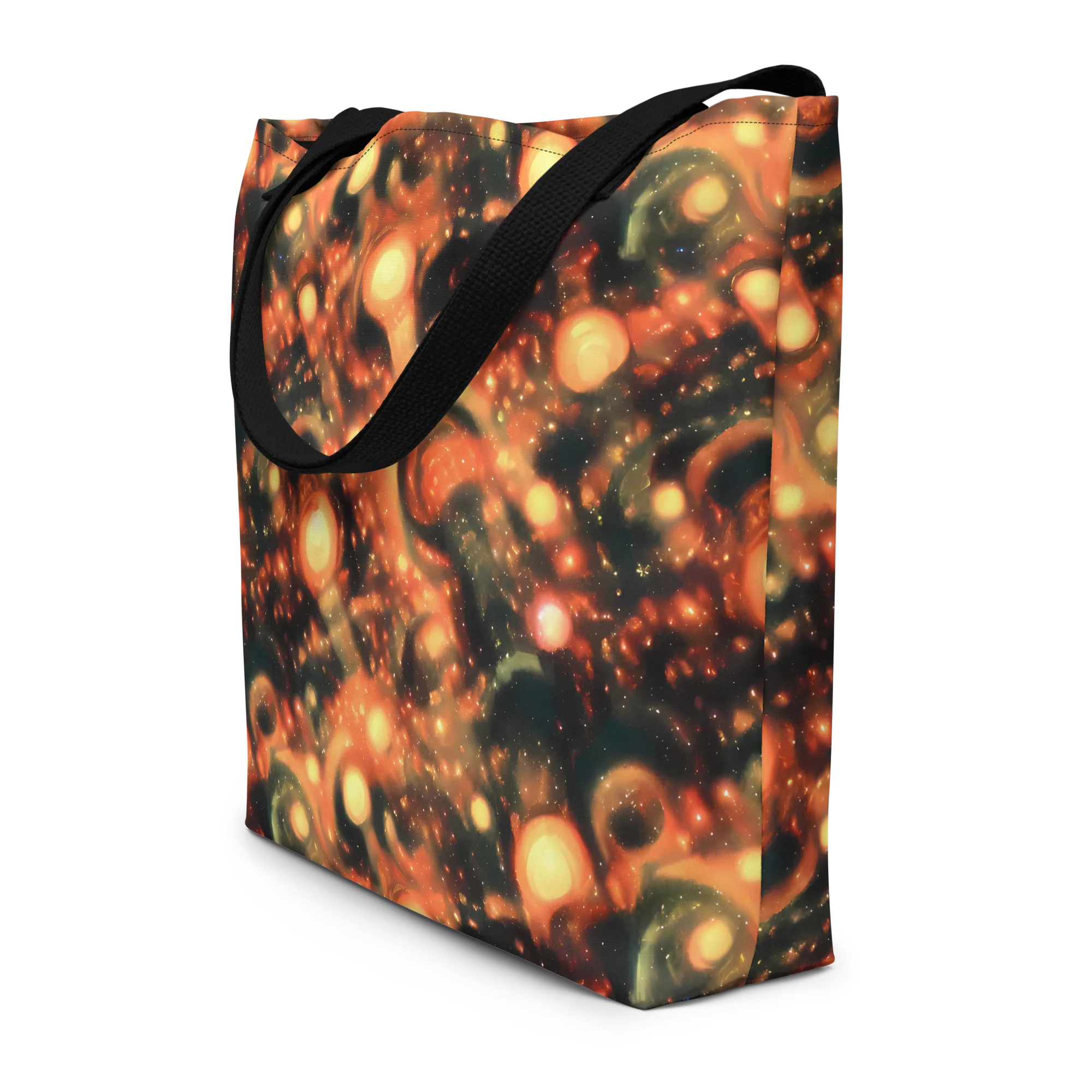Volcanic Halo on Large Tote Bag W/ Pocket — Front