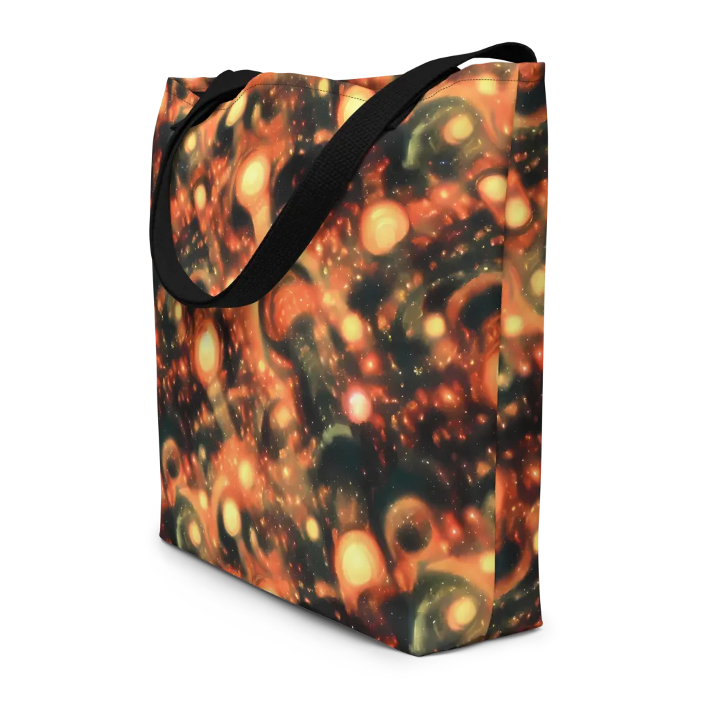Volcanic Halo on Large Tote Bag W/ Pocket — Front