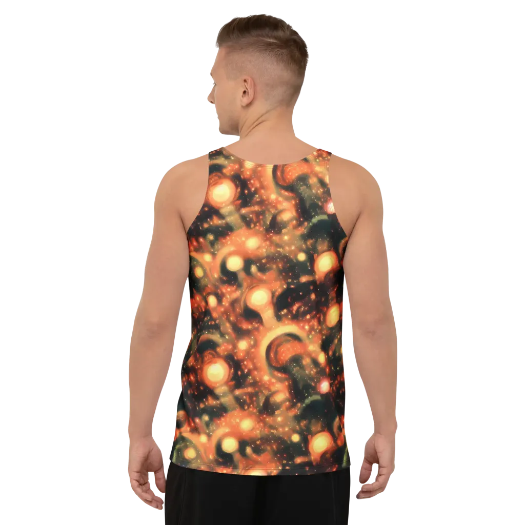 Volcanic Halo on Men's Tank Top — Back
