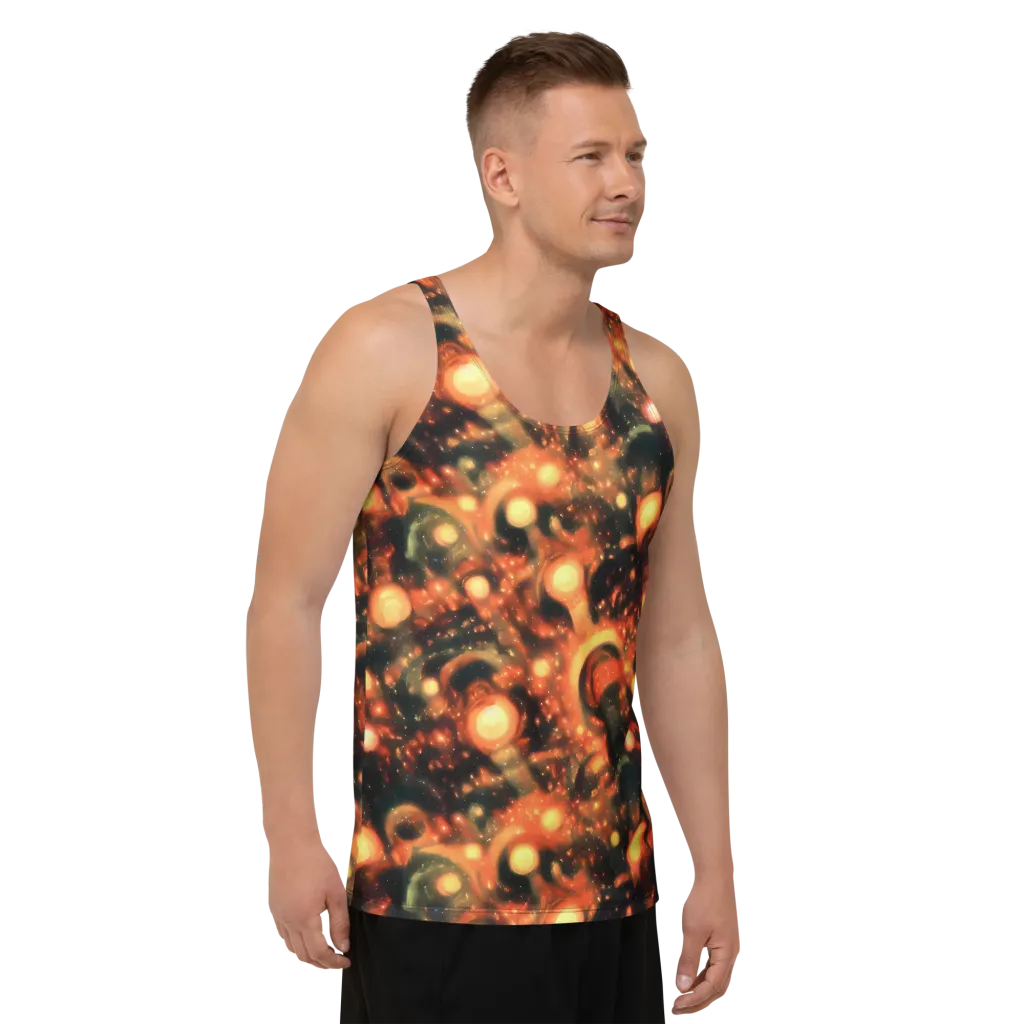 Volcanic Halo on Men's Tank Top — Right Front