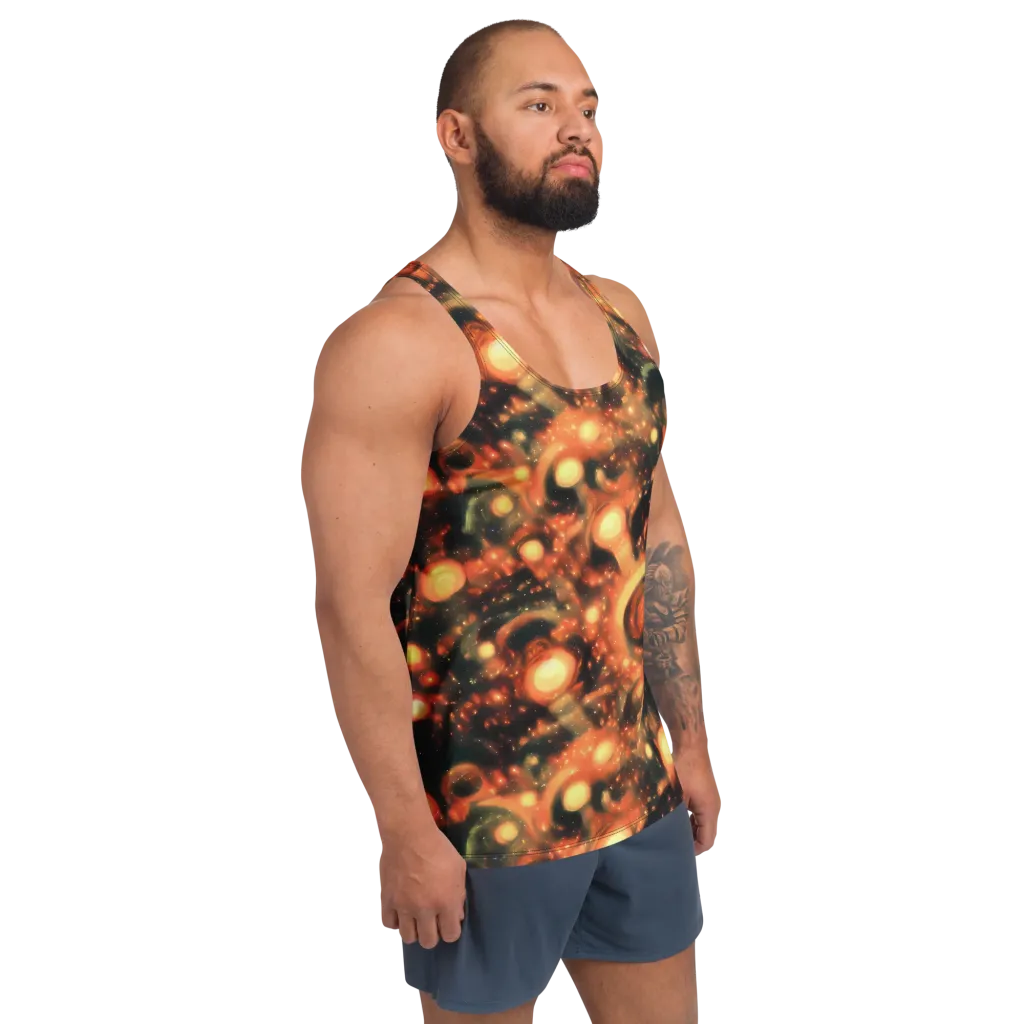 Volcanic Halo on Men's Tank Top — Right Front