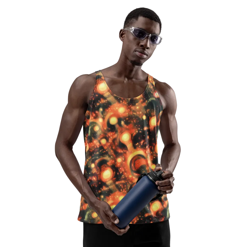 Volcanic Halo on Men's Tank Top — Front