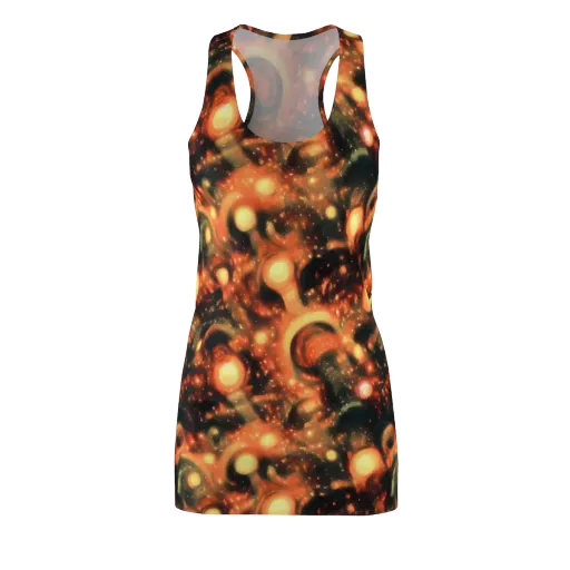 Volcanic Halo on a Racerback Dress