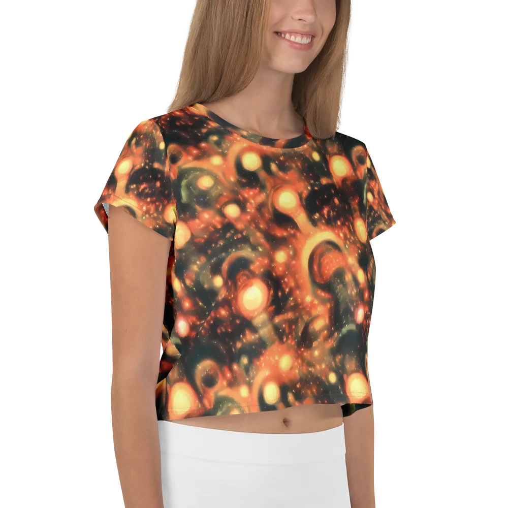 Volcanic Halo on Crop Tee — Right