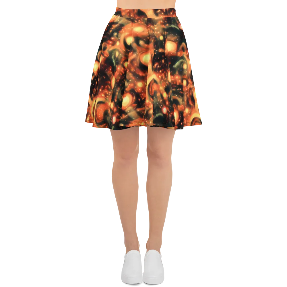 Volcanic Halo on Skater Skirt — Front