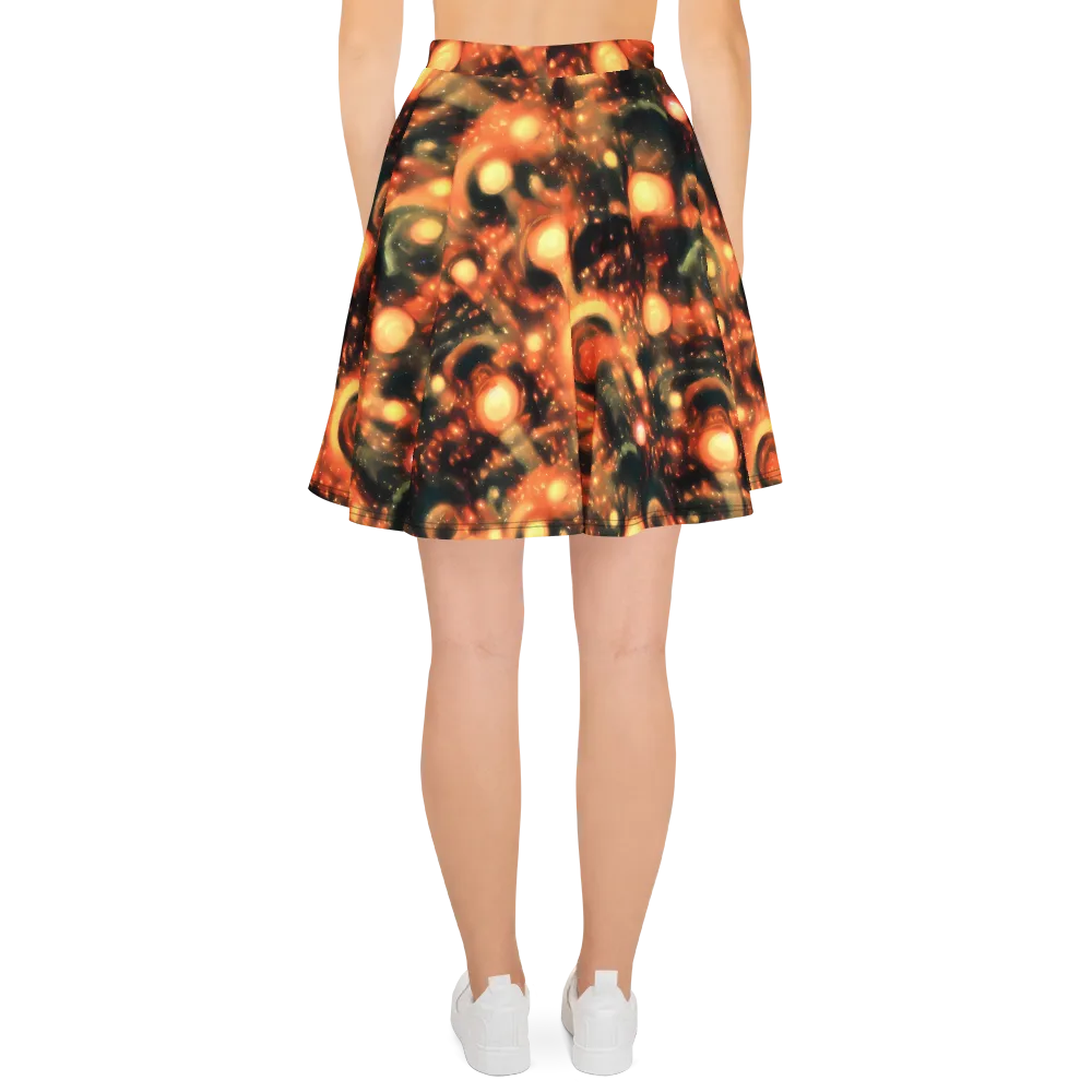 Volcanic Halo on Skater Skirt — Back