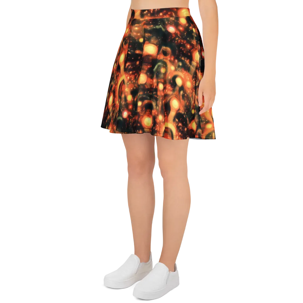 Volcanic Halo on Skater Skirt — Left