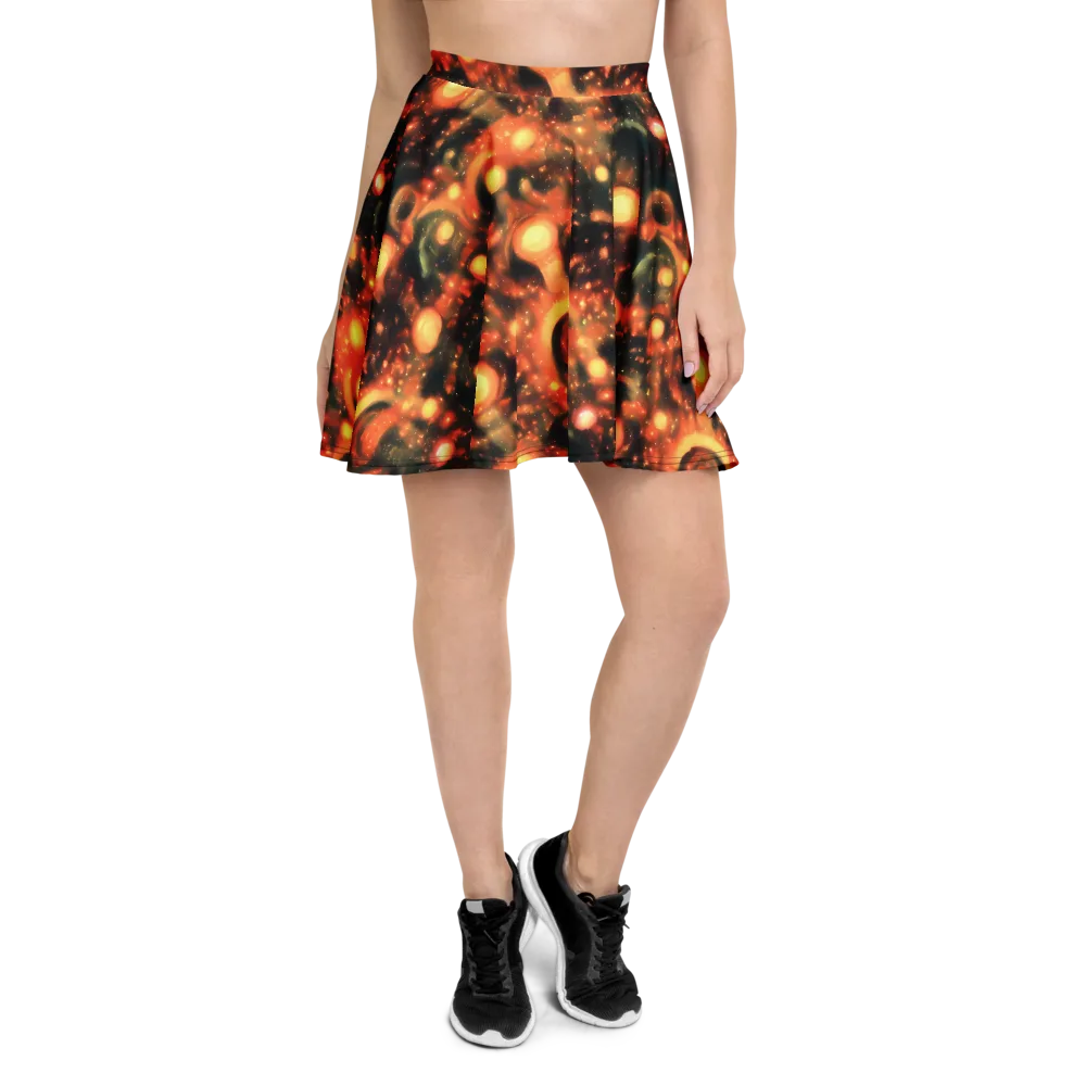 Volcanic Halo on Skater Skirt — Front