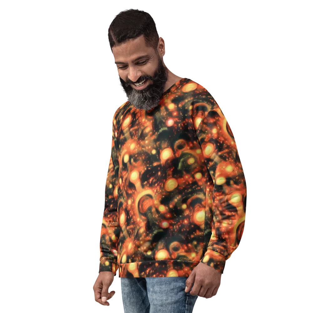 Volcanic Halo on Sweatshirt — Left Front