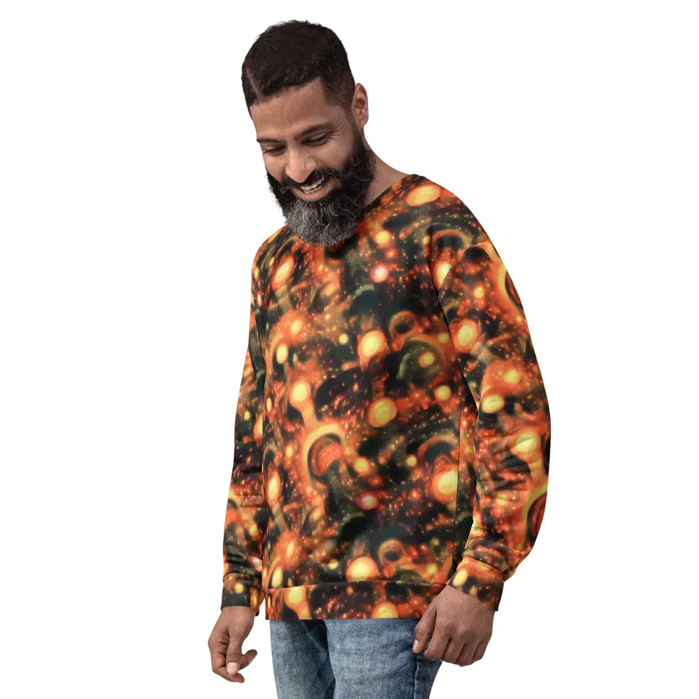 Volcanic Halo on Sweatshirt — Left Front
