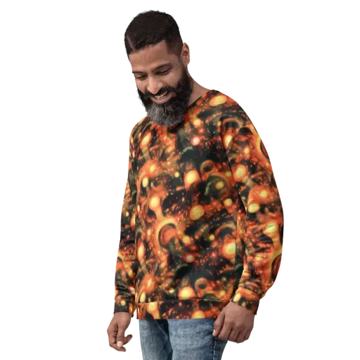 Volcanic Halo on a Sweatshirt