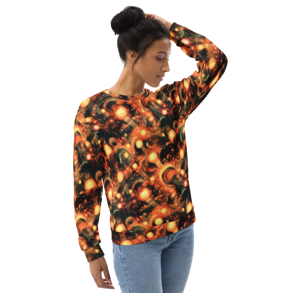 Volcanic Halo on Sweatshirt — Right Front