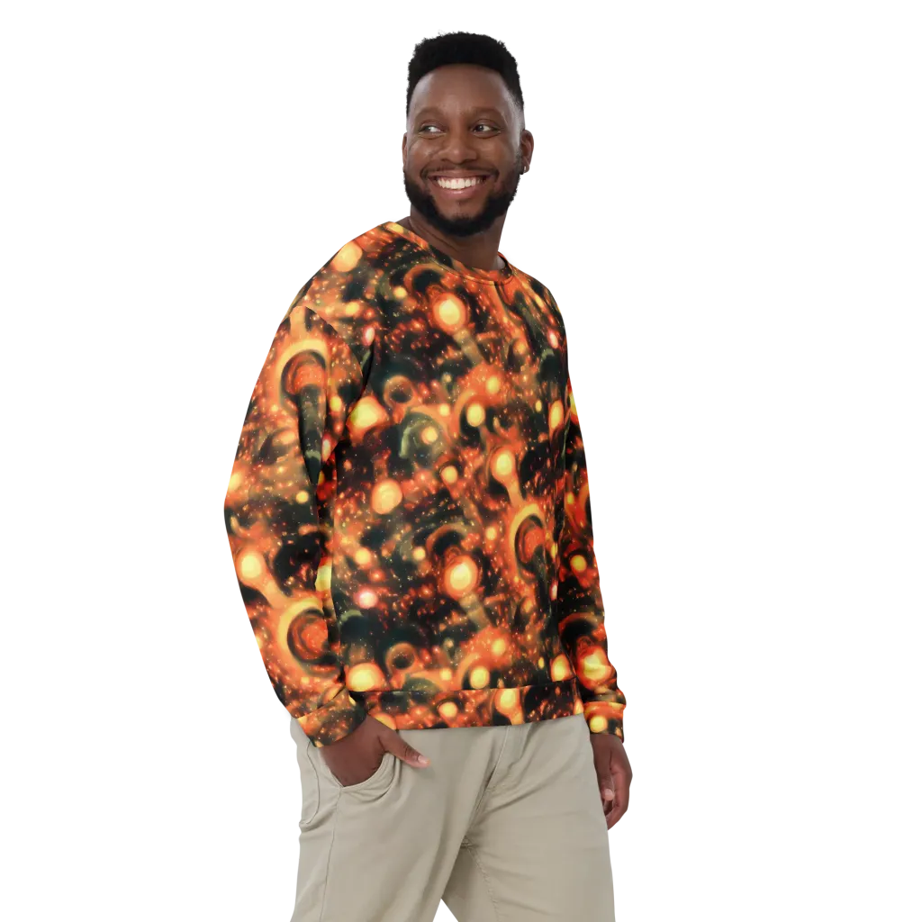 Volcanic Halo on Sweatshirt — Front
