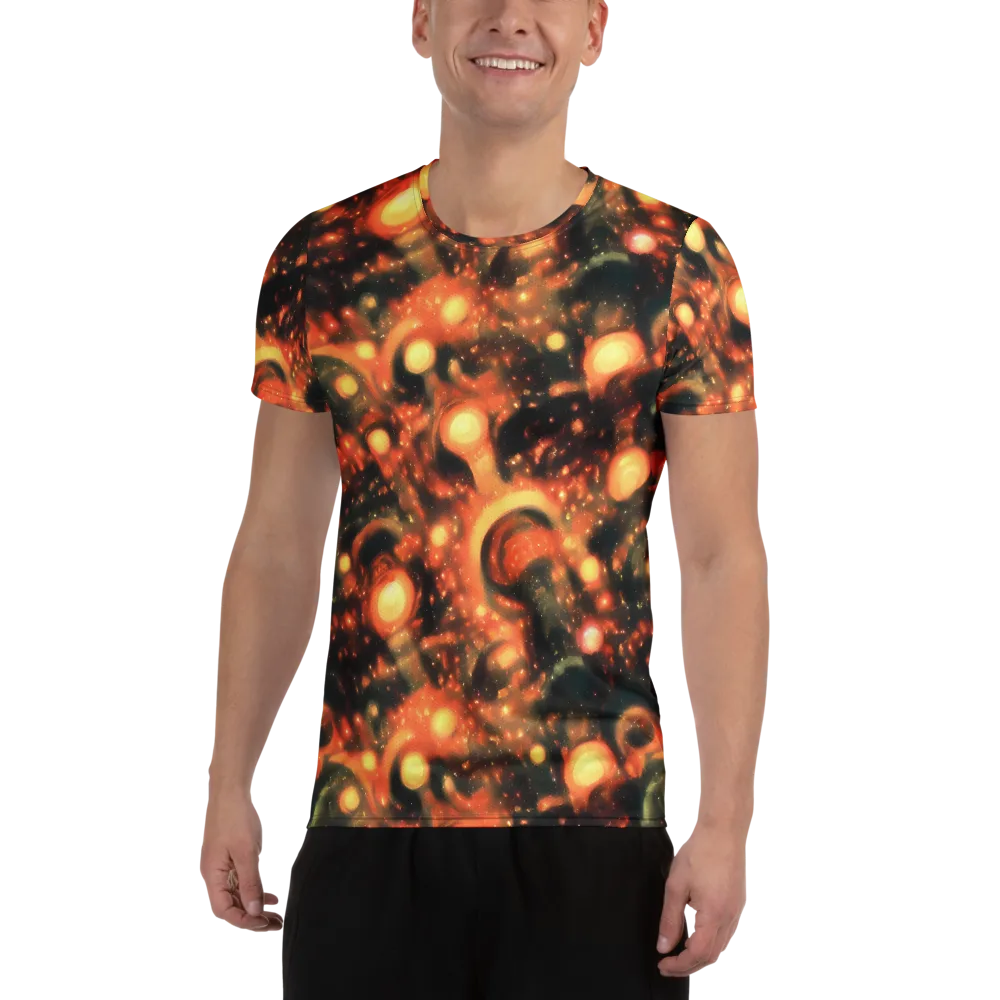Volcanic Halo on Men's Athletic T-Shirt — Front
