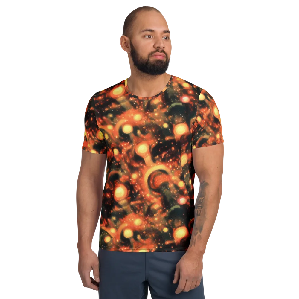 Volcanic Halo on Men's Athletic T-Shirt — Front