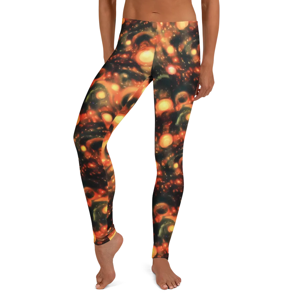 Volcanic Halo on Leggings — Front
