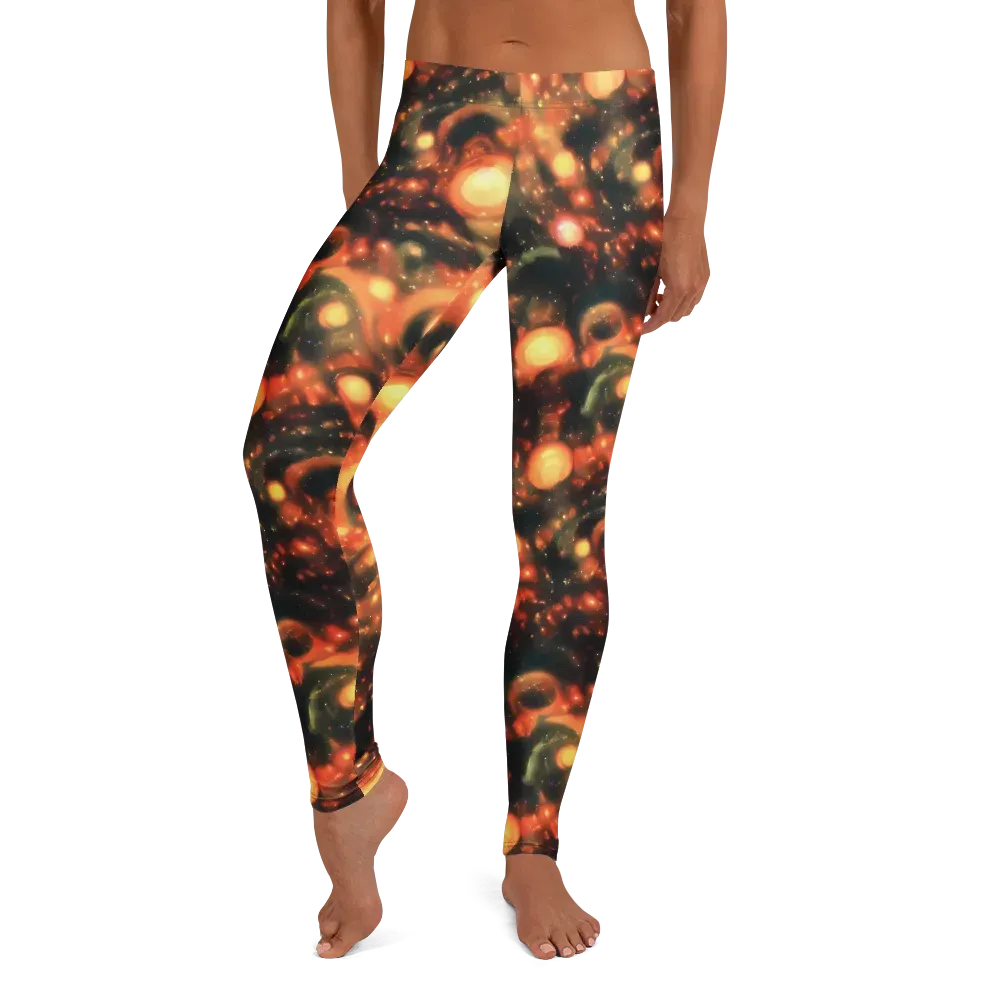 Volcanic Halo on Leggings — Front