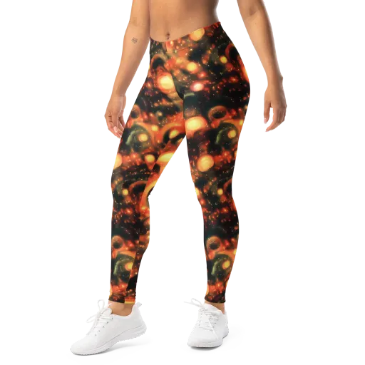 Volcanic Halo on a Leggings