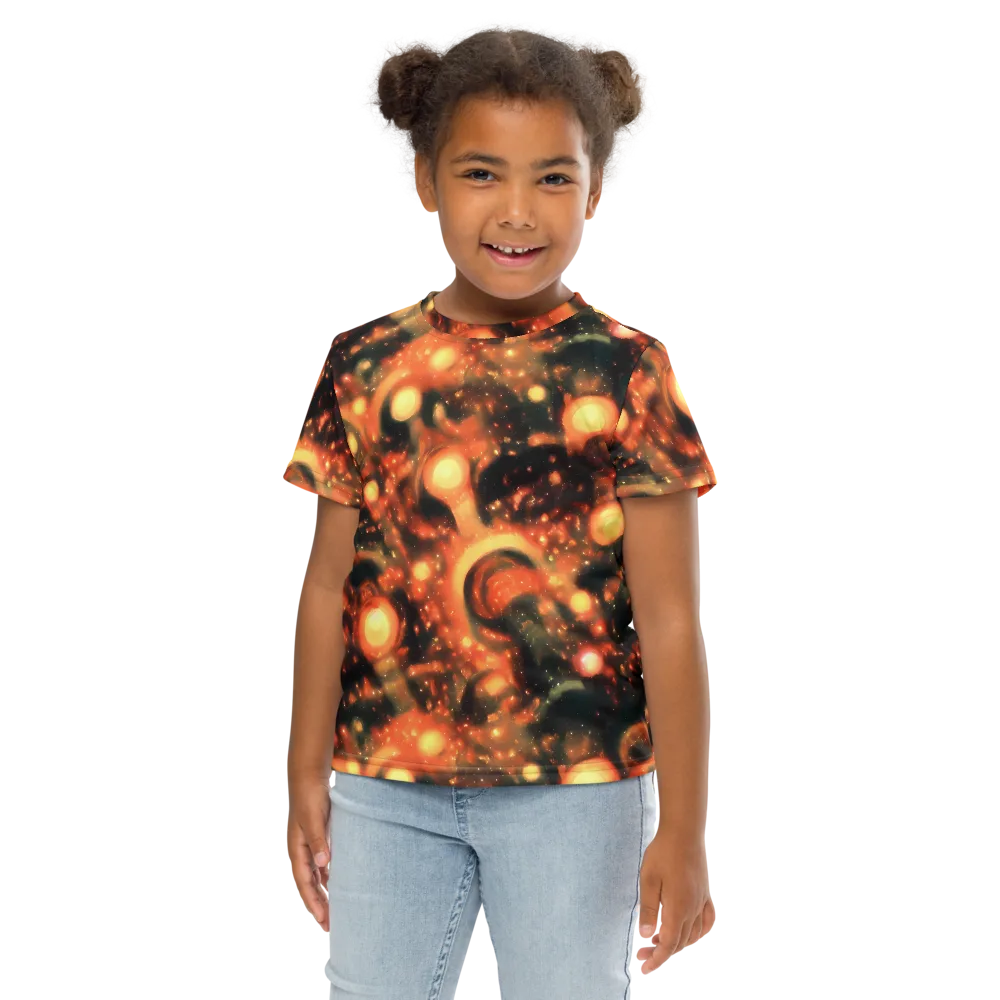 Volcanic Halo on Kids Crew Neck T-Shirt — Front