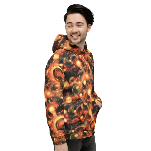 Volcanic Halo on a Hoodie