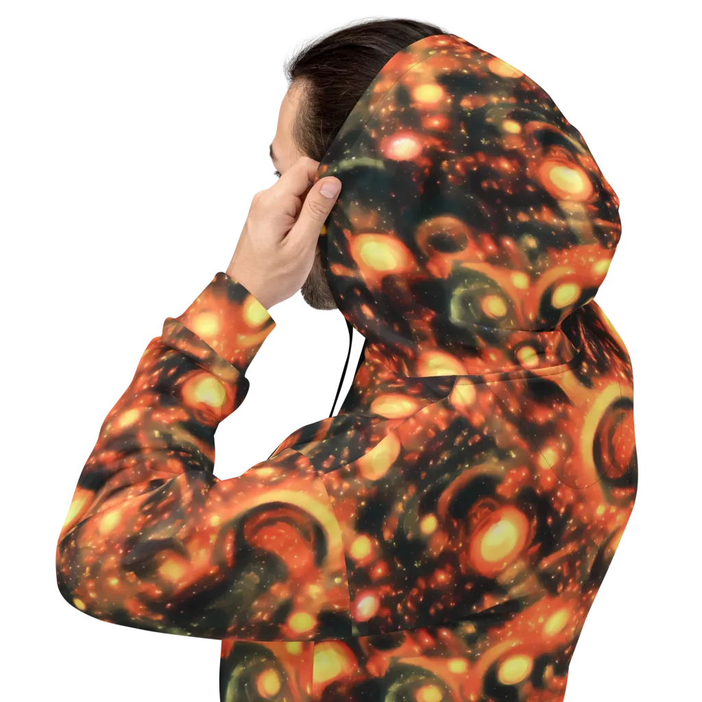 Volcanic Halo on Hoodie — Back