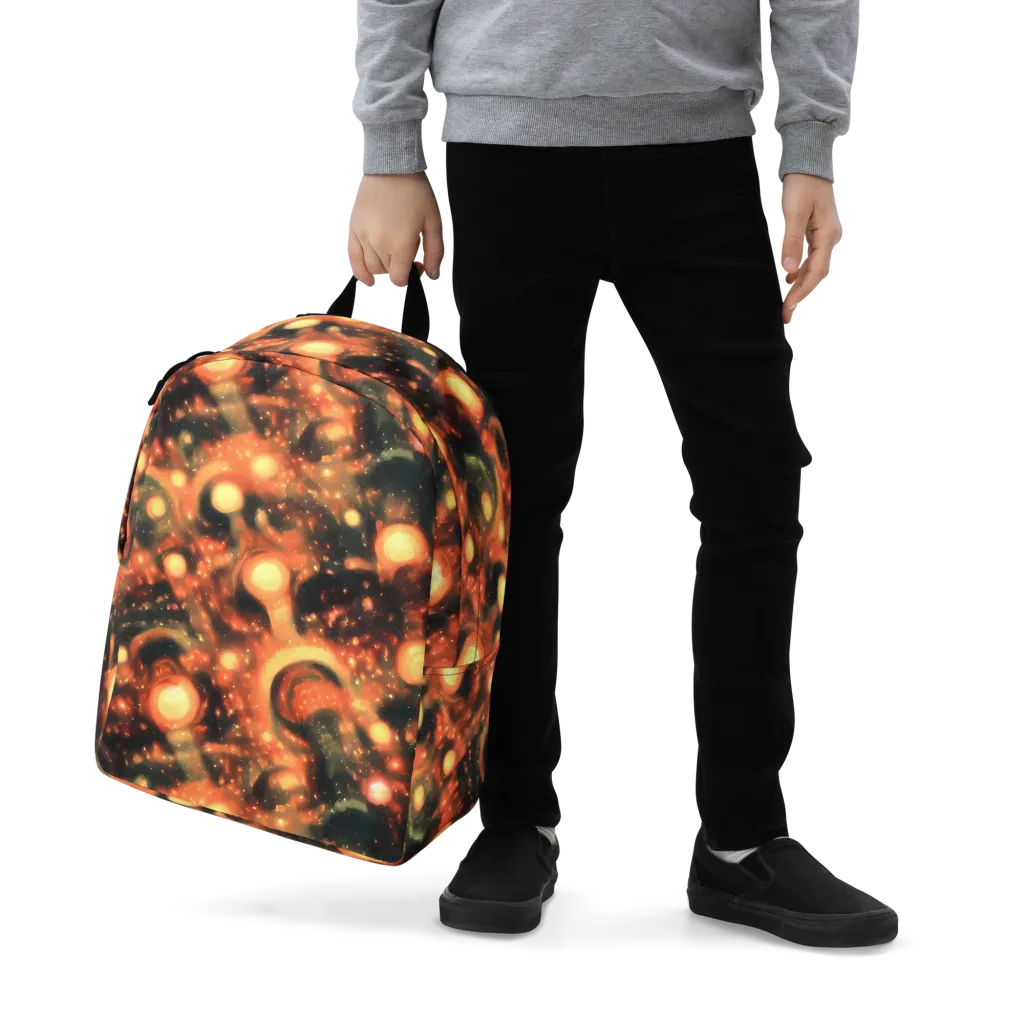 Volcanic Halo on Minimalist Backpack — Zoomed-in