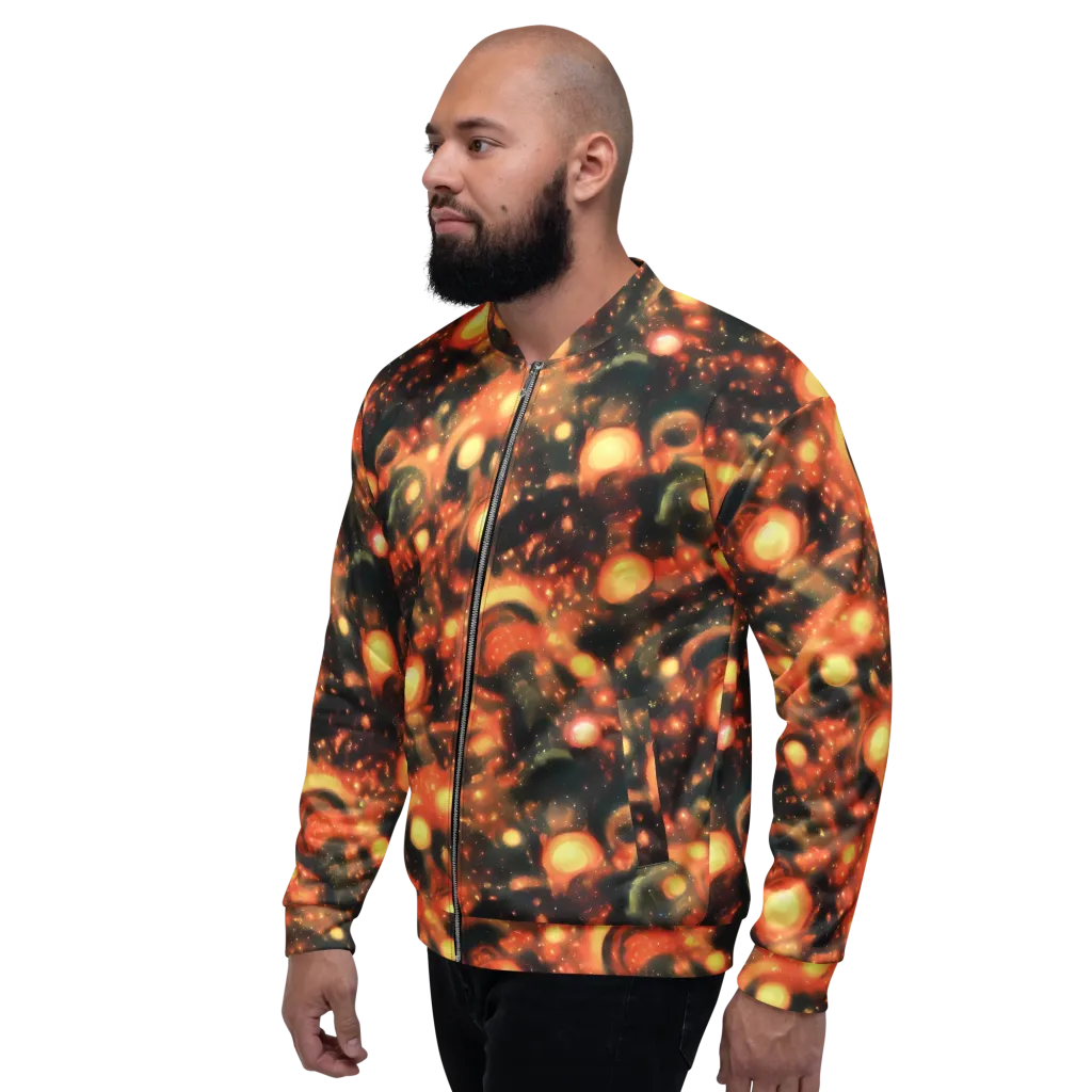 Volcanic Halo on Bomber Jacket — Left