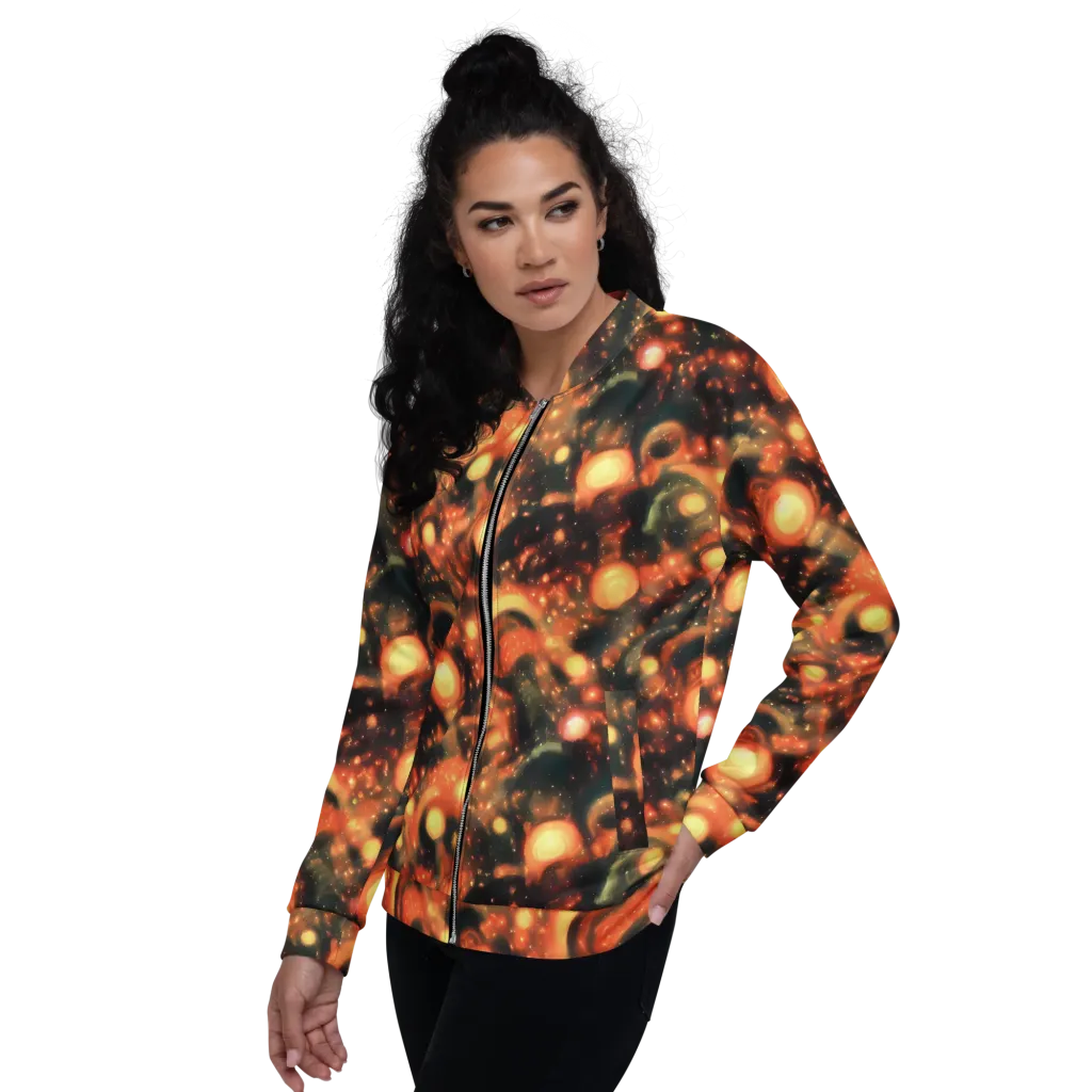 Volcanic Halo on Bomber Jacket — Left