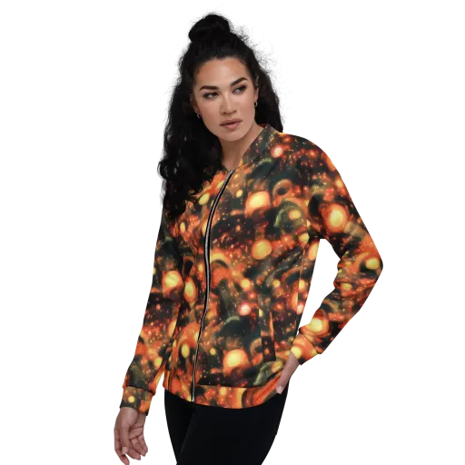 Volcanic Halo on a Bomber Jacket