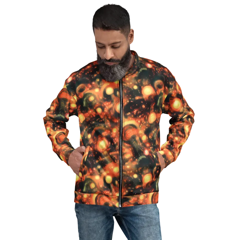 Volcanic Halo on Bomber Jacket — Front