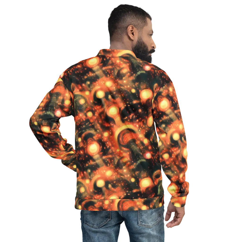 Volcanic Halo on Bomber Jacket — Back