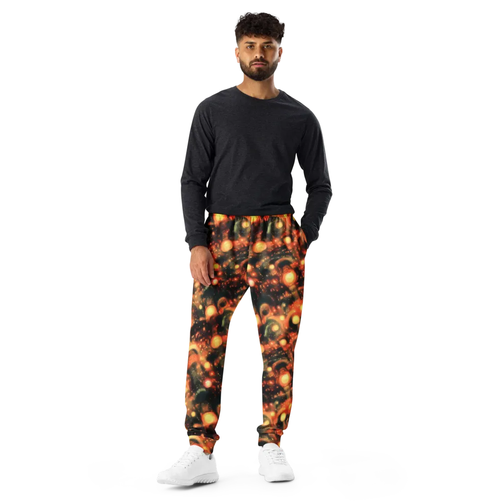 Volcanic Halo on Men's Joggers — Front