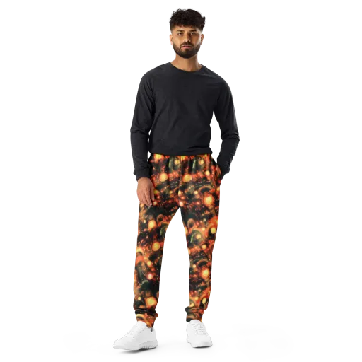 Volcanic Halo on a Men's Joggers